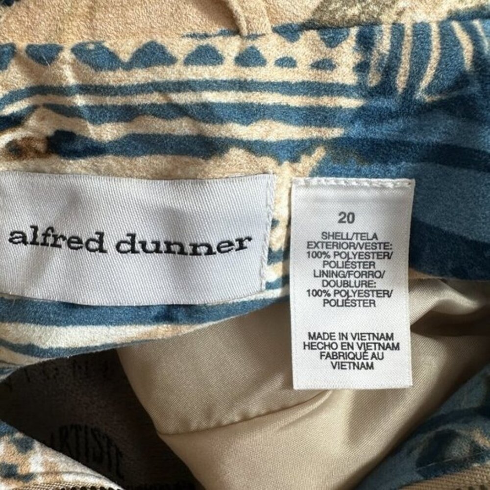Alfred Dunner Abstract Super Soft Southwestern Full Zip Lined Pockets Jacket - Picture 8 of 9